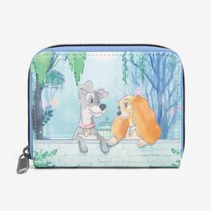 Loungefly Disney Lady & the Tramp Gaze Mini Zipper Wallet